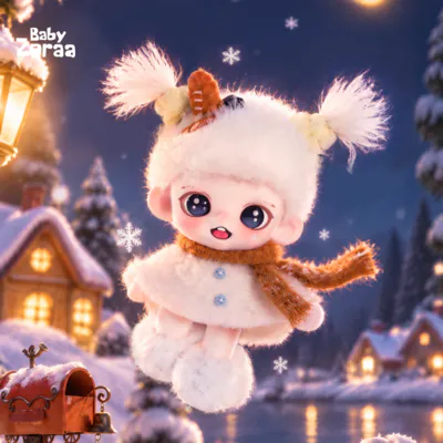 Zoraa Snowfall Letter Plush Pendant - TNT SPACE